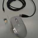 Rapoo MT760 MultiDevice Wireless Mouse, Bluetooth 5.0 and 2.4G MultiMode Connection, Up to 4 Devices, 11 Programmable Buttons, 4K DPI, 90 Days Battery Life, PC, Light Grey