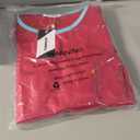 Women Shorts Sets 2-Piece Outfits Summer Casual Short Sleeve Beach Cruise Wear Lightweight Loungewear (Pink, S)