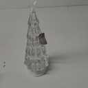 RAZ Imports 13.75" Lighted Tree Water Lantern Acrylic Snow Globe - Swirling Glitter Battery Operated