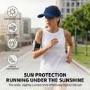 LONGLONG Sports Sun Visor Hat with Non-Slip Toggle Breathable for Women Men | Adjustable Quick Dry Moisture-Wicking Soft Lightweight Mesh Sun Protection Cap Golf Tennis Pickleball Running Garden Hiking