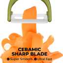 Trez Treamer 6-Pack Vegetable Peelers for Kitchen，Y Ceramic Peeler Safe Potato Peeler Set for Apple Veggie Carrot Fruit Zucchini Cucumber Peelers Bulk with Non-Slip Handle (Y)