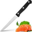 Steak Knives Set of 8, Serrated Steak Knife Sets, Triple Rivet Steak Knife, Stainless Steel Steak Knife, Professional Dinner Knives, Sharp Knifes for Home and Restaurant