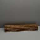 LazBlinds Cordless Bamboo Roman Shades, Privacy Blinds for Interior Windows, Room Darkening Roll Up Bamboo Blinds for Home & Patio, 28" W x 64" H, Highfield Teak