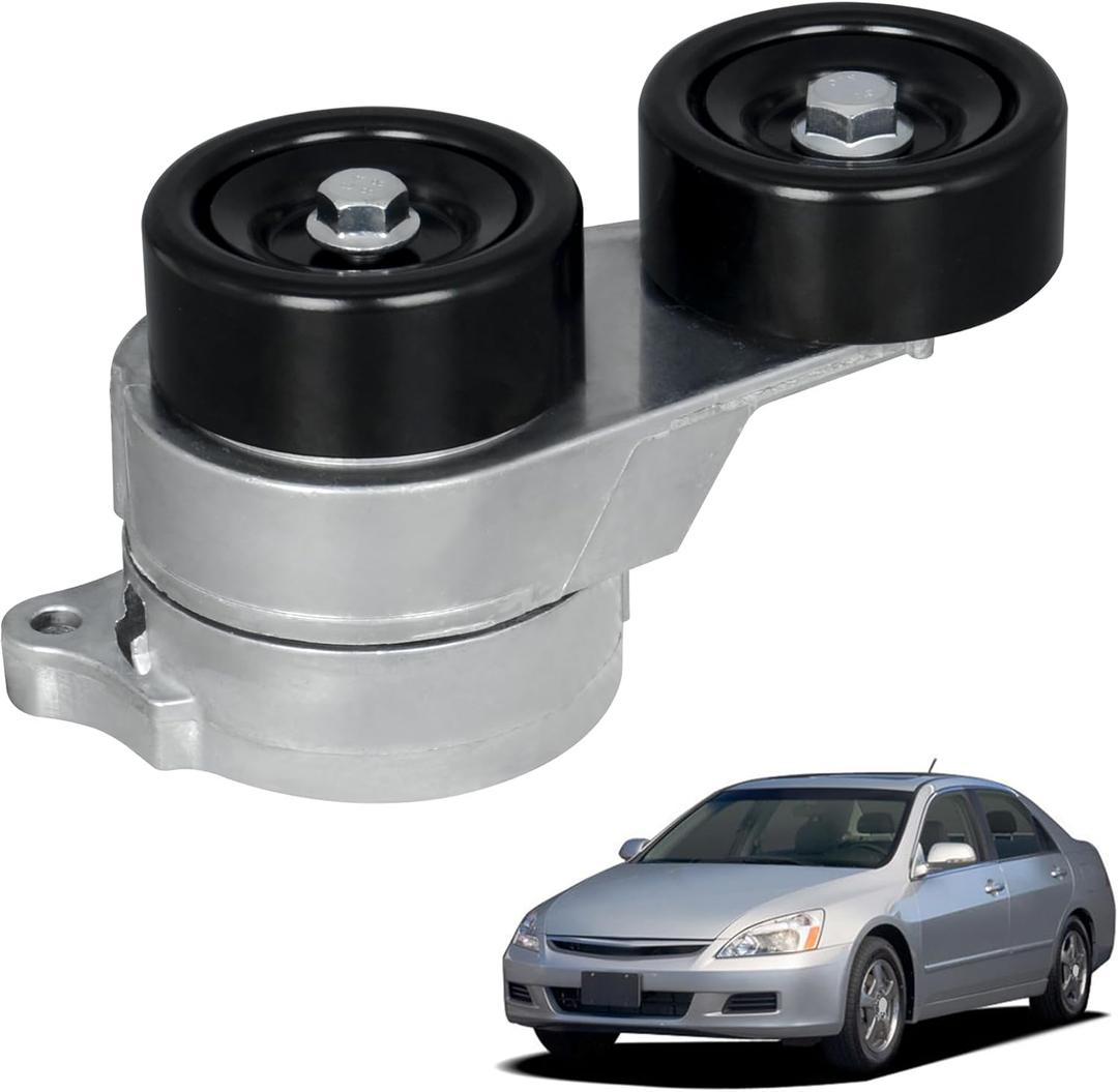 38332 Drive Belt Tensioner Assembly w/Pulley Compatible with Acura MDX 2003-2013 RL TL ZDX, Honda Accord 2003-2012 Odyssey 2005-2010 Pilot Ridgeline Replace OE 31170RCAA01 04317-RCA-305