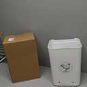 WISMOIER 3 Gallon Heated Chicken Waterer for Winter Automatic Chicken Water Heater,Adsjustable Height Anti-Freezing Poultry Watering System (White, 9 in x 7.1inch x 13.7in)