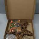 Christmas Tree Topper Star,Rattan Christmas Tree Topper with 50 LED Light,10 Inch Warm White Light Rustic Star for Christmas Tree Decoration Holiday Farmhouse Decor Battery & USB Powered