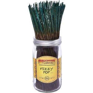 Wild Berry Incense Sticks - Fizzy Pop - Effervescent Citrus and Lemon Lime Soda Fragrance - Hand Dipped in The USA (100 Count)