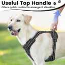 No Pull Dog Harness, Reflective Puppy Vest for  Dog(Black,L)