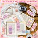 Laffact Mother’s Day Reading Bookmarks - 240Pcs Hot Mom Bookmarks Reading Tracker, Cool Moms Reading Page Marker, Readers Accessories Book Club Gifts for Book Lover Bookish Mama Birthday Party Favors