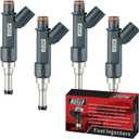 Set of 4 Fuel Injectors 23250-37020 Replacement Compatible with Toyota Prius Plug-In V 2012-2017 Lexus CT200h 2011-2017 1.8L L4 - Replaces 842-12373 800-2323N 23209-39196 23209-39195 FJ1287