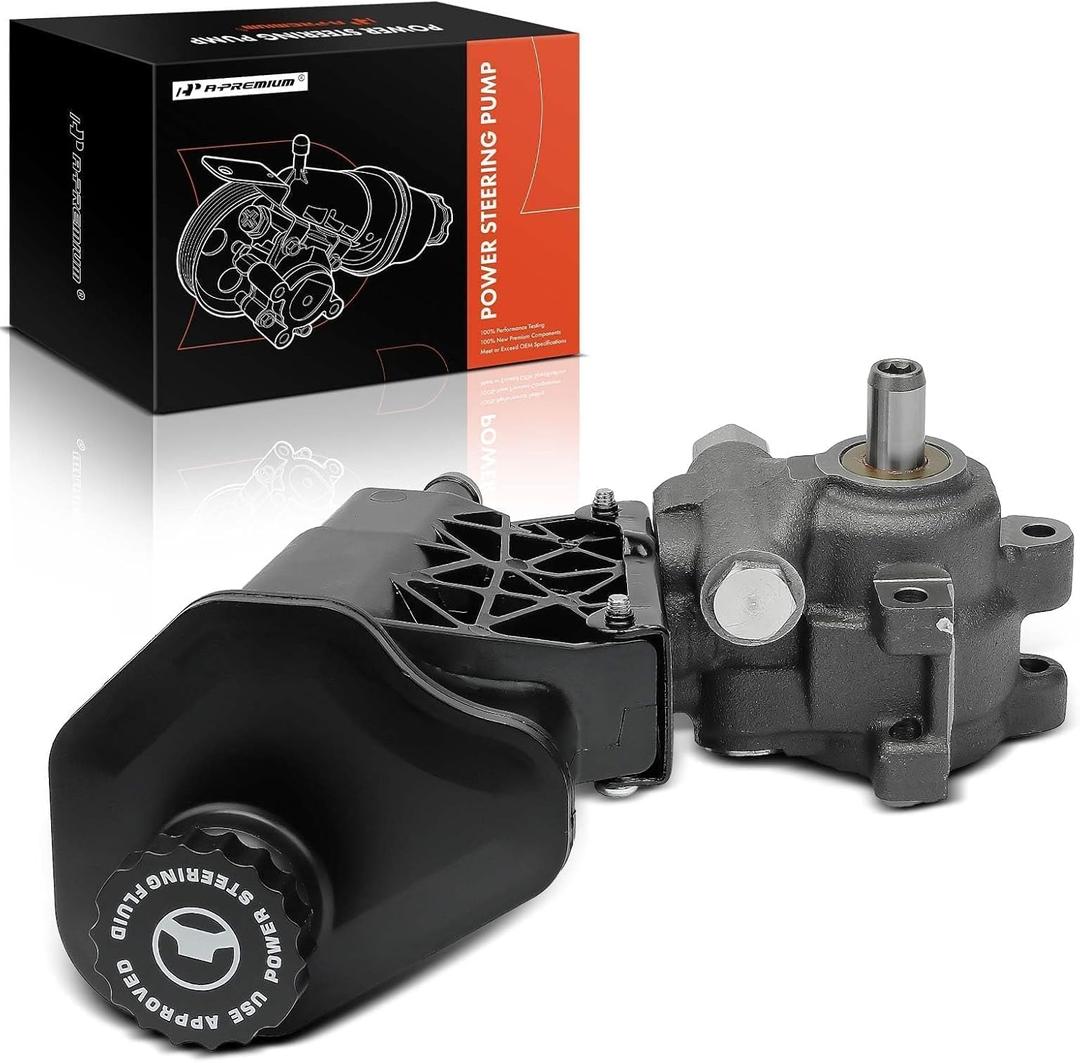 A-Premium Power Steering Pump, with Reservoir, Compatible with Dodge Ram 2500 2003-2007, Ram 3500 2003-2007, without ZF Type Pump, Replace # 5073241AA, PSP1187