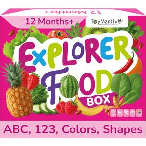 TOYVENTIVE Preschool Activity Set for Girls Educational Toddler Toys with Flashcards, Matching Games and Montessori Activity Cards for Visual Recognition and Play-Based Exploration Ages 13