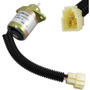 12V Fuel Shut Off Shutdown Solenoid for Kubota Engines B2400D B2400E B2400HSD B2400HSE BX2200 BX2200d BX22D 17454-60010