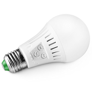 Elrigs Motion Sensor Light Bulb with Dusk to Dawn Lights Sensor, E26 Base, 7W LED(60W Equivalent), Warm White(3000K), Motion Sensitivity, Time and Twilight Setting Adjustable