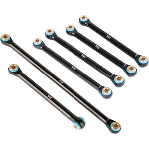 KYX Racing CNC Machined Aluminum Link Set Linkages Upgrades Parts Accessories for 1/18 RC Car Axial Capra UTB18