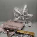 FurnitureR Writing Task Chair for Teens Boys Girls 360 Rolling Wheels Fabric Soft Pad Seat Breathable Backrest, Height Adjustable Liftup 29.5"-34.3", Morandi Pink