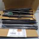 6 Pack 10 ft Heavy Duty Metal String Light Poles Adjustable Outdoor Lighting Stand for Patio,Backyard,Garden,Party & Wedding Rustproof & Sturdy with Hooks