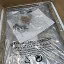 C Shaped End Table Set of 2, Small Side Table for Sofa and Bed, Couch Tables That Slide Under, Snack Side Table for Living Room, Bedroom, White Faux Marble and Gold