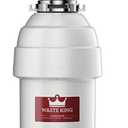 Waste King 1 HP Garbage Disposal with Power Cord, Food Waste Disposer for Kitchen Sink, L-8000