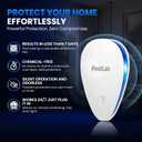 PestLab Ultrasonic Pest Repeller Indoor Plug In Bug Repellent for Mice, Rodents, Rats, Roaches, Ants, Spiders, Mosquitoes & Bed Bugs Electronic Pest Control Device with 300 Sq Ft Coverage 1 Pack