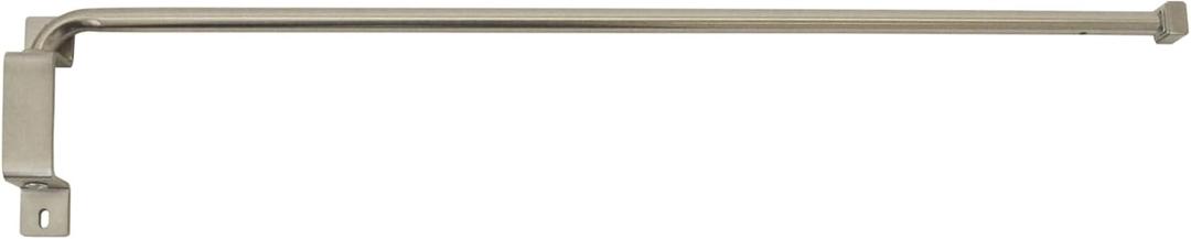Innovative Brent Swing Arm Window Curtain Rod, Nickel - 1/2" Rod Diameter Fits Windows Size 20" - 36" - Stainless Steel Heavy Duty Drapery Rods for Bedroom, Living Room, Kitchen & Bathroom
