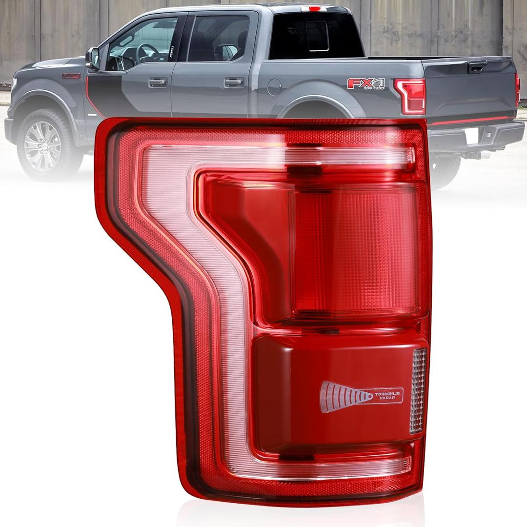 Boine LED Blind Spot Tail Light Compatible With 2015 2016 2017 Ford F150 F-150 Left Driver Side Rear Light Brake Lamps Replace HL3Z13405D (Left Driver Side)