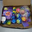 SpringFlower Valentines's Day Card For Kids, Valentines Greeting Cards Boxes With Bouncy Balls Toys, Valentines Gift Classroom School Exchange, Classroom Exchange Prizes, Valentine Party Favors