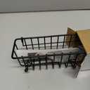 3-In-1 Sponge Holder for Kitchen Sink, 2 Type Suspension Options (Suction Cups & Adhesive Hook), Hanging Sink Caddy Organizer Rack - Sponge, Dish Cloth, Brush, Scrubber, 304 Stainless Steel - Black