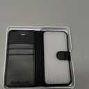 TUCCH Case Wallet for iPhone SE 2022/ iPhone 7/8/iPhone SE 2020, PU Leather 3 Card Slots Stand Magnetic Flip Folio Cover TPU Shockproof Inner Shell, Black