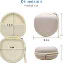 Headphone Headset Case for JLab JBuds Lux ANC/JLab Go Lux ANC/Beats/JBL/TOZO/BERIBES/Picun/KVIDIO Wireless Noise Cancelling Over-Ear Foldable Headphones (Cream)