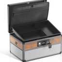 Glosen Medicine Lock Box,locking medicine box, Security Lock Boxes Large 14 x 8.85 x 7.5 Inch lock box, First Aid Key Safe Box,Lock Box for Medication