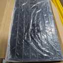 VEVOR 4" Rise Rubber Threshold Ramp, 3 Channels Cord Cover Door Ramp, No-Slip Surface, 2200 Lbs Load Capacity Rubber Ramp for for Home Doorways Driveways Curb Home Steps, 41.8" L x 24" W x 4" H, 65lbs