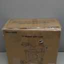 WALK MATE 3 Wheel Rollator Walker with Seat for Slim Seniors, Padded Backrest Lightweight Foldable Walker Ideal for Elderly, 8 Inch Tri-Wheel Modern Mobility Walking Aid Aluminum, Purple