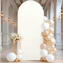 Baby Blue Arch Cover, 6FT Spandex Fitted Wedding Arch Stand Covers Round Top Chiara Backdrop Cover for Birthday Party Ceremony Banquet Decoration (6 FT)