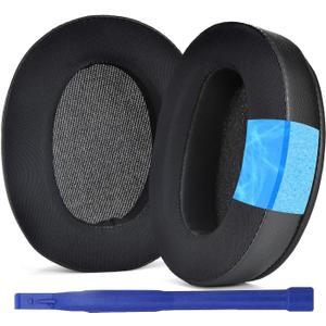 WH-XB910N Replacement Ear Pads, Upgrade Cooling Gel Earpads Cushions for Sony WH-XB910N Noise Cancelling Headphones, Ear Pads Cushions with Soft Memory Foam and Buckle(Black)