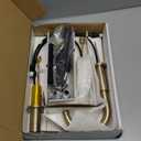 Delta Nicoli Brushed Gold Faucet 3 Hole, 8 Inch Widespread Bathroom Sink Faucet for Vanity, Push-Pop Drain Assembly, Champagne Bronze 35749LF-CZ