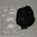 OYSRONG New Elegant Retro Classic Women Short Black Wavy Wig, Curly Frizzy 1920s Cosplay Costume Heat Resistant Fibre Wig