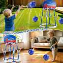 NIPLOOOW 2 in 1 Pool Basketball Hoop, Floating Pool Toys with 4 Balls & 12 Ring Toss Game for Kids Ages 4-8 8-12, Outdoor Swimming Water Basketball for Poolside Family Party for Adults Kids 3-12