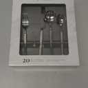 FORTESSA Royal Pacific 18/10 Stainless Steel Flatware, 20 Piece Place Setting With Table Knife, Forks and Spoons (Service For 4), Dishwasher Safe, Polished (Silver)