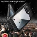 SUPCASE for Samsung Galaxy Z Flip 7 FE Case with Stand & Belt-Clip (Unicorn Beetle Pro), [Hinge Protection] [Front Screen Protector] Full Body Rugged Phone Cover for Galaxy Z Flip 6/5, Black