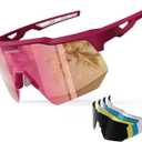 HAAYOT Polarized Sports Sunglasses for Men Women Youth Baseball Cycling Running Softball Biking Glasses 5 Lenses