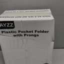 Plastic Two Pocket Folders with Prongs, LAYZZ 30 Pack Heavyweight Letter Size Plastic Folders with Pockets and Prongs, Poly Plastic Folders for Office & School (6 Colors)