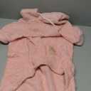 Fuzzy Dog Hoodie Dog Sweaters for Large Dogs Soft Double-Sided Plush Fleece Sweater Clothes Coats Hoodie Sherpa Hooded Sweatshirt(Pink-XXL)