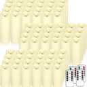 72 Pack Ivory Flameless LED Simulation Candle with Remote Control