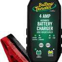 Battery Tender 4 AMP Battery Charger and Maintainer - Automotive Switchable 12V or 6V Smart Automatic for Cars SUVs and Trucks - Lead Acid, AGM, Gel, & Lithium Battery Charger - 022-0209-BT-WH