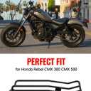 Rear Luggage Racks for CMX300 CMX500 17-24, Motocycle Top Case Carrier Rear Solo Seat Support Shelf Backrest Rear Fender Rack for Honda Rebel 500 300 CMX500 CMX300 2017-2024 Accessories