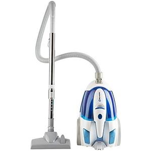 Vacmaster Bagless Canister Vacuum Portable Cyclonic Corded Vacuum Cleaner with Washable HEPA Filter & Automatic 16ft Cord Rewind Included 2.5L Dust Cup for Tiles, Hard Floor and Pet Hair (White)