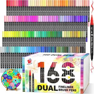 TBC The Best Crafts dual markers brush pens (168 Colors)
