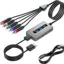 Bcrokory HDMI to Component Converter with Scaler Function, 1080P HDMI to YPbPr Converter Supports 1080i HD Input (Grey)