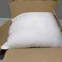 Oubonun 20 x 20 Throw Pillow Inserts (Set of 2) with 100% Cotton Cover - 20 Inch Square Interior Decorative Sofa Pillow Insert Pair - White Couch Pillow